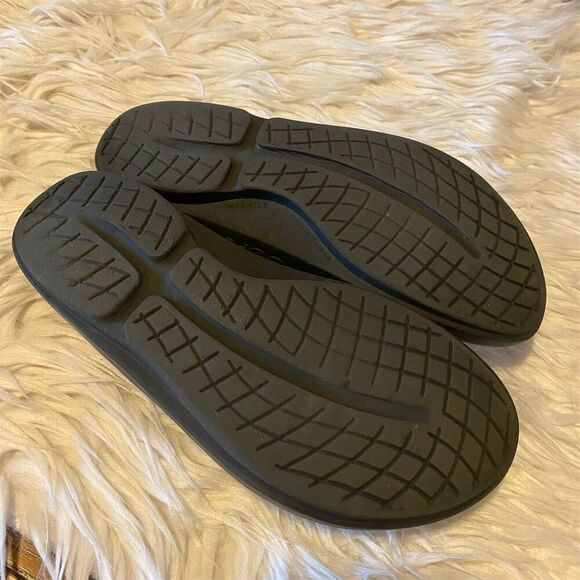 OOFOS Women's Black Recovery Flip Flop Sandals Size 9 Casual Summer - Picture 6 of 8